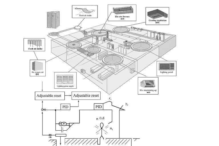 Schematic HVAC layout, zone specific design
